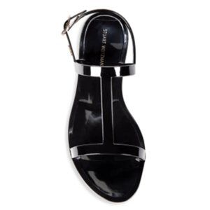Stuart Weitzman Black Jelly Sandal